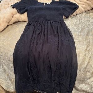 Bohme Navy Blue Lace Dress